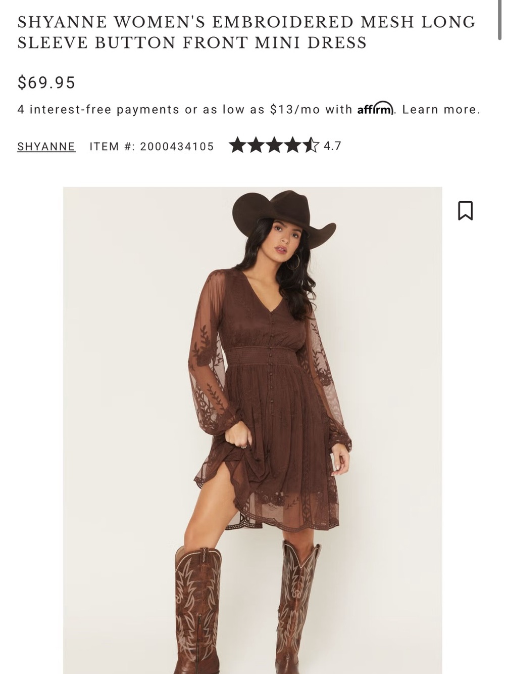 Shyanne embroidery ,Sheer Mini Dress with long sleeve lace sleeves size large